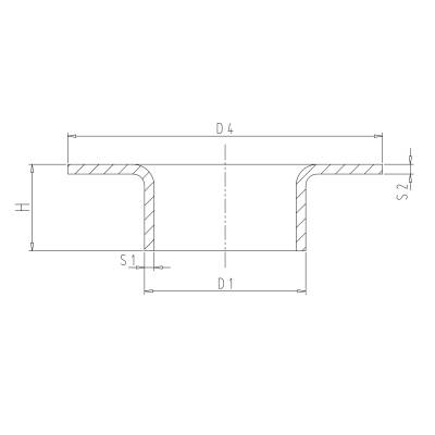 Alu Vorschweißbördel  76,1 x 3,0 mm, DN 65, PN10, ähnl. DIN 2642 , aus EN AW-5754,  AlMg3 - 1
