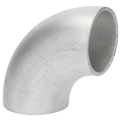 90° Alu Rohrbogen 90 x 3 mm, r=114,5 mm, BA3, ähnl. DIN 2605 , aus EN AW-6060,  AlMgSi0,5, mit glatten Enden - 90 x 3 mm, aus EN AW-6060