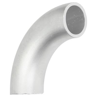 90° Alu Rohrbogen 42 x 3 mm, r=100 mm ± 3,0 mm, BA5, ähnl. DIN 2605 , aus EN AW-6060,  AlMgSi0,5, mit glatten Enden - 42 x 3,0 mm, EN AW-6060