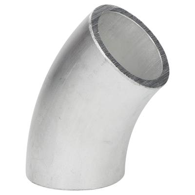 45° Alu Rohrbogen 50 x 5 mm, r=100 mm, BA5, ähnl. DIN 2605 , aus EN AW-6060,  AlMgSi0,5, mit glatten Enden - 0