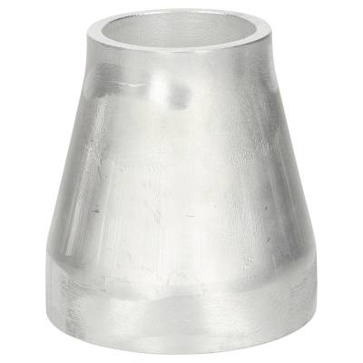 Alu exzentrisches Reduzierstück 90 x 5 / 60 x 5 mm, ähnl. DIN 2616-1, aus EN AW-6060,  AlMgSi0,5 - 0