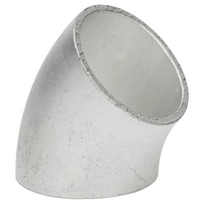 45° Alu Rohrbogen 25 x 3 mm, r=27,5 mm, BA3, ähnl. DIN 2605 , aus EN AW-6060,  AlMgSi0,5, mit glatten Enden - 0