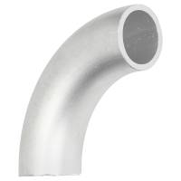 90° Alu Rohrbogen 50 x 5 mm, r=100 mm, BA5, ähnl. DIN 2605 , aus EN AW-6060,  AlMgSi0,5, mit glatten Enden