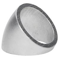 45° Alu Rohrbogen 50 x 5 mm, r=38 mm, BA2, ähnl. DIN 2605 , aus EN AW-6060,  AlMgSi0,5, mit glatten Enden