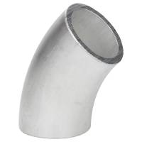 45° Alu Rohrbogen 50 x 5 mm, r=100 mm, BA5, ähnl. DIN 2605 , aus EN AW-6060,  AlMgSi0,5, mit glatten Enden